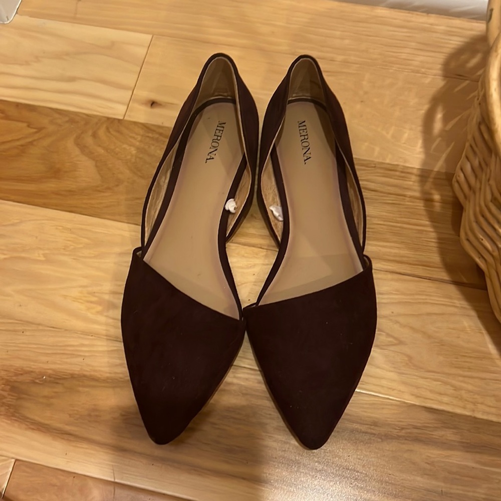 DARK MAROON SIZE 8 FLATS